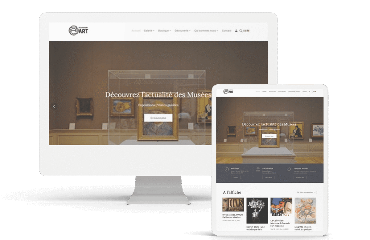 Réalisation: Galerie d’art contemporain en ligne avec WordPress