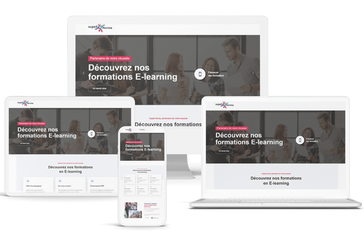 Réalisation: page de transformation pour organisme de formation CPF