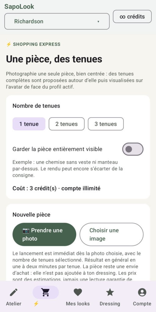 Capture application Androïd SAPOLOOK - 3